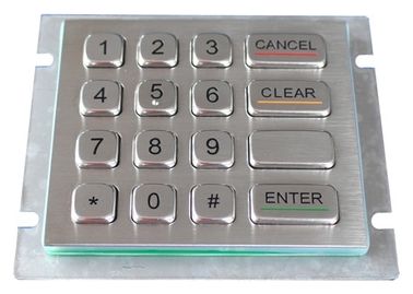 16 مفاتيح 304 الفولاذ المقاوم للصدأ لوحة المفاتيح مع العربية الرقمية / المخرب إثبات