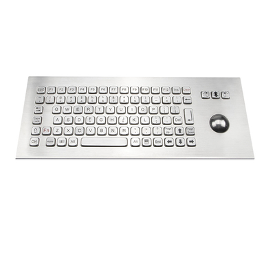 لوحة مفاتيح صناعية متينة مدمجة في كرة التتبع من الفولاذ المقاوم للصدأ المصقول