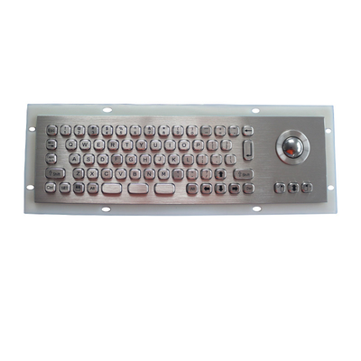 لوحة مفاتيح صناعية مقاومة للتخريب مع واجهة كرة التتبع PS2 USB 68 مفتاحًا مضغوطًا