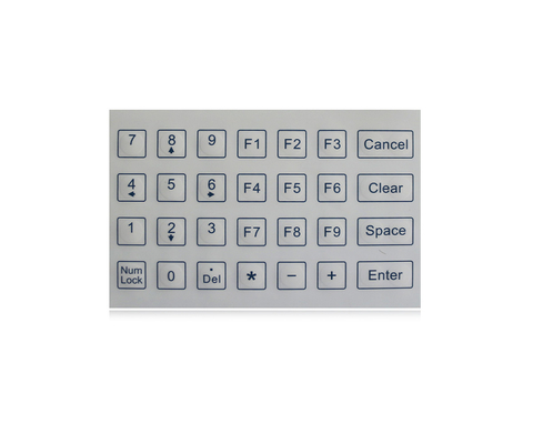 لوحة مفاتيح طبية غشاء صغيرة مخصصة مع لوحة مفاتيح صناعية مضادة للبكتيريا ومضادة للخدش