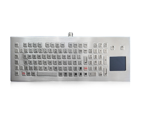 لوحة مفاتيح صناعية من الفولاذ المقاوم للصدأ مع لوحة اللمس IP68 لوحة مفاتيح معدنية مقاومة للماء لسطح المكتب