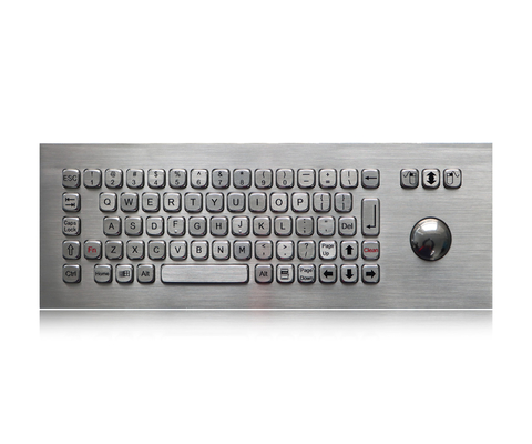 لوحة مفاتيح معدنية صناعية صلبة مكتبة صراف آلي كيوسك لوحة مفاتيح الفولاذ المقاوم للصدأ مع الكرة