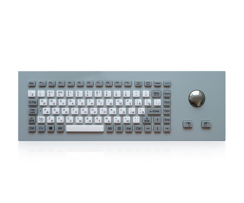 IP65 لوحة المفاتيح الصناعية المدمجة مع مفاتيح سيليكون كرة التتبع