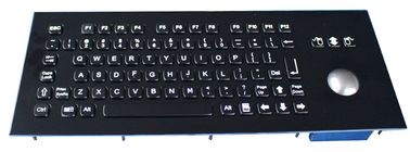 لوحة المفاتيح الصناعية السوداء المعدنية 83 مفاتيح 304 الفولاذ المقاوم للصدأ المواد للحصول على معلومات كشك