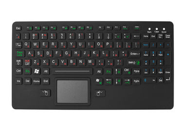 لوحة المفاتيح المطاط الأسود سيليكون قوي مع لوحة اللمس للصناعة الطبية العسكرية