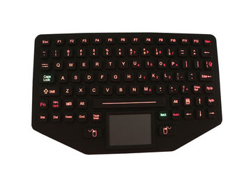 لوحة المفاتيح سيليكون وعرة العسكرية مع الخلفية لوحة اللمس EMC القياسية