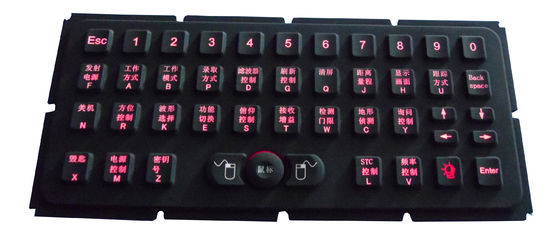 لوحة مفاتيح متينة من مطاط السيليكون مع إضاءة خلفية بمؤشر Hula