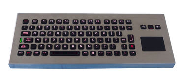 IP65 سطح المكتب لوحة مفاتيح مضيئة الصناعي مع لوحة اللمس مختومة لايمي