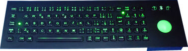 أضاء لون أسود الخلفية USB لوحة مفاتيح مع آليّ كرة التتبع ce, fcc, ROHS