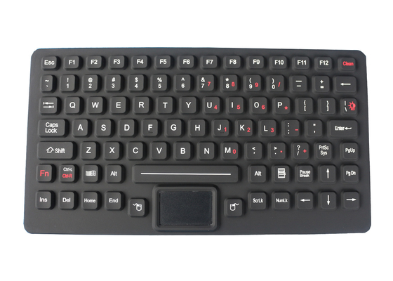 لوحة مفاتيح تعمل باللمس سيليكون مقاومة للماء 89 مفتاحًا IP67 ديناميكيًا مختومًا