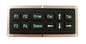 أسود 12 مفاتيح لوحة المفاتيح سيليكون الصناعي مع واجهة USB backit الأخضر