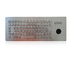 لوحة مفاتيح معدنية سلكية بإضاءة خلفية ضد التخريب مع ماوس مؤشر هولا
