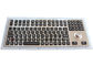 لوحة مفاتيح معدنية صناعية سوداء متينة 116 مفتاحًا IP67 مقاومة للماء