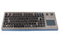 لوحة مفاتيح سطح المكتب للماء القوية مع لوحة اللمس IP68 89 مفاتيح معدنية الخلفية