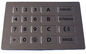 لوحة مفاتيح معدنية صناعية مقاومة للماء 20 مفتاح مسطح من الفولاذ المقاوم للصدأ