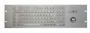 لوحة المفاتيح 1U المعادن الصناعية مع كرة التتبع الرقمي FN مفاتيح مضادة للماء