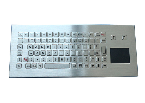 لوحة مفاتيح IP68 لسطح المكتب مع لوحة مفاتيح صناعية من الفولاذ المقاوم للصدأ مقاومة للتخريب