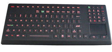 لوحة مفاتيح صناعية مضاءة من السيليكون مقاومة للماء مع لوحة مفاتيح لوحة اللمس 108 مفتاح للجيش