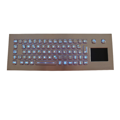 Ip67 لوحة مفاتيح سلكية مضاءة من الفولاذ المخرّب مقاوم للماء لوحة اللمس الصناعية