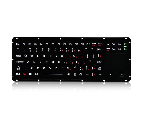 لوحة المفاتيح الخلفية EMC لوحة المفاتيح العسكرية المستوى العسكري سيليكون المطاط 88 مفتاح واجهة USB