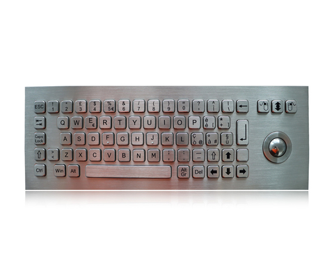 لوحة مفاتيح ميكانيكية من الفولاذ المقاوم للصدأ مقاومة للتخريب مع لوحة مفاتيح Koisk الضوئية 800 Dpi