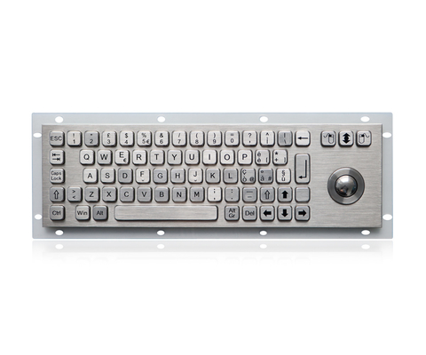 69 مفتاحًا مضغوطًا بتنسيق IP65 لوحة مفاتيح ثابتة من الفولاذ المقاوم للصدأ مع كرة تعقب بصرية