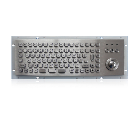 IP65 مقاوم للماء لوحات مفاتيح مدمجة من الفولاذ المقاوم للصدأ مع كرة التتبع الوعرة للأكشاك الصناعية في الهواء الطلق