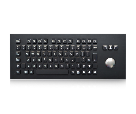 لوحة المفاتيح الطرفية كشك الفولاذ المقاوم للصدأ لوحة مفاتيح معدنية سوداء مقاومة للتخريب