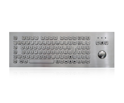 100 لوحة مفاتيح من الفولاذ المقاوم للصدأ مع كرة التتبع الميكانيكية البصرية المقاومة للماء