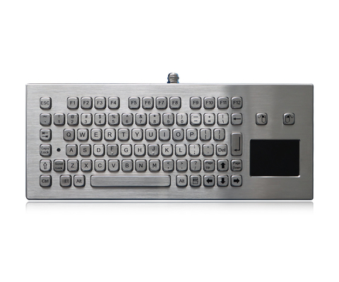 IP65 USB مقاوم للانفجار لوحة مفاتيح من الفولاذ المقاوم للصدأ المصقول مع لوحة اللمس لمنجم الفحم