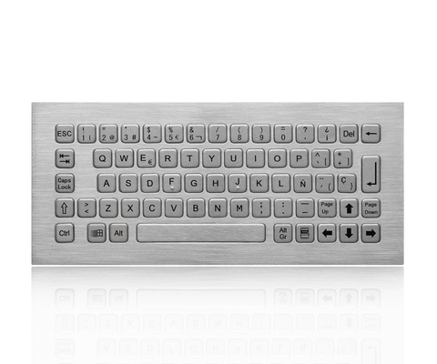 لوحة مفاتيح علوية مقاومة للغبار مصنوعة من الفولاذ المقاوم للصدأ مع واجهة USB أو PS2