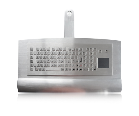 IP68 Dynamic Vandal Proof Industrial Keyboard مع 103 مفاتيح ولوحة لمس