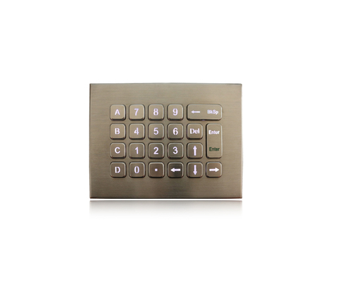 المستوى العسكري 22 مفتاح لوحة المفاتيح الرقمية IP68 لوحة المفاتيح المعدنية الديناميكية