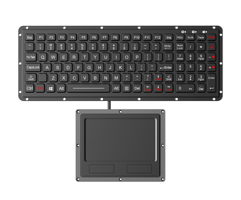 لوحة مفاتيح إلكترونية قوية خفيفة الوزن مع لوحة لمسة الضوء الخلفي لوحة مفاتيح عسكرية