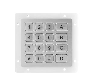 الفولاذ المقاوم للصدأ مصفوفة USB لوحة المفاتيح الرقمية 16 مفاتيح تنسيق مدمج