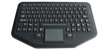 IP68 اللاسلكية سيليكون الصناعية لوحة المفاتيح USB / PS2 اتصال مع الخلفية الحمراء