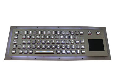 مفتاح لوحة المفاتيح اللاسلكية 2mm السفر مع Touchpad كشك الفولاذ المقاوم للصدأ IP67