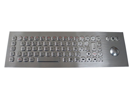IP67 لوحة مفاتيح مثبتة على لوحة 74 مفتاحًا 400 ديسيبل متوحد الخواص مع كرة التتبع الميكانيكية