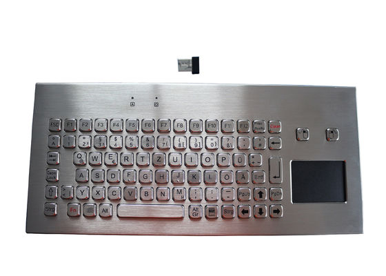 لوحة مفاتيح معدنية لاسلكية IP67 مع لوحة اللمس IP67 سطح مكتب متحرك 2.4G