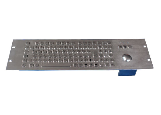 لوحة مفاتيح 800 ديسيبل متوحد الخواص 19U مقاومة للتخريب 100 مفتاح مع كرة التتبع الضوئية