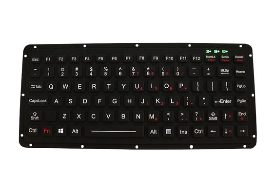 لوحة مفاتيح عسكرية ديناميكية محكمة الإغلاق من مطاط السيليكون والمطاط Emc 87 مفتاحًا