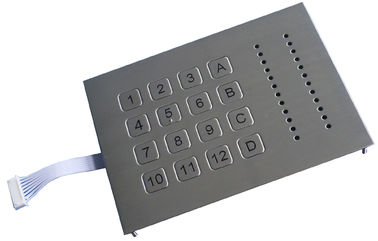 Ruggedized صامد للمناخ معدن لوحة أرقام مع 16 مفتاح ل acces نظام