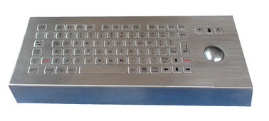 مفاتيح 82 الصناعية الحيوية للماء سطح المكتب المعدنية لوحة المفاتيح مع trackball ومفاتيح Fn