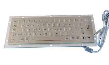 لوحة المفاتيح الفولاذ المقاوم للصدأ الصناعية البسيطة لآلة بيع التذاكر مع USB أو منفذ PS / 2