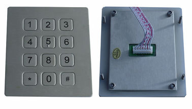IP65 نقطة مادّة ترابط keys معدن 12 مخرب مقاوم هاتف لوحة لصناعيّ