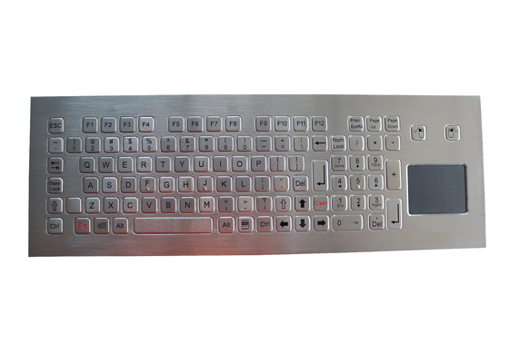 PS2 USB لوحة مفاتيح معدنية مقاومة للماء IK09 وظيفية كاملة ديناميكية مختومة