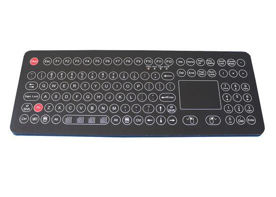 108 مفاتيح لوحة مفاتيح غشاء صناعي إصدار سطح المكتب IP68 قابل للغسل