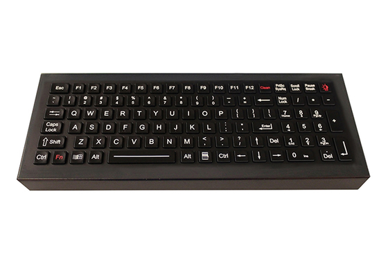 لوحة مفاتيح صناعية من الفولاذ المقاوم للصدأ لسطح المكتب 100 مفتاح مدمج IP68 ديناميكي مقاوم للماء