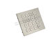 IP67 تصنيف الخلفية الصناعية لوحة المفاتيح المعدنية مع 0.45mm السكتة الدماغية قصيرة