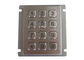 لوحة المفاتيح الصناعية مخرب مقاوم لوحة جبل الرقمية الخلفية 12 مفاتيح IP67 للماء